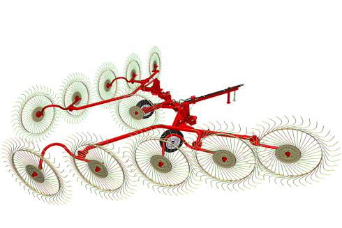 Грабли валковые колесно-пальцевые ГВКП-7.10 «BRAVO»